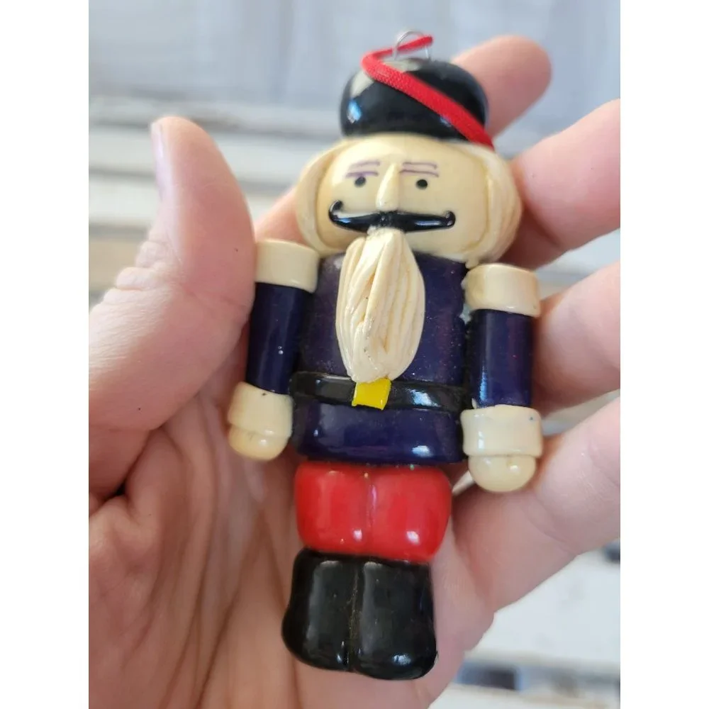 Nutcracker soldier dough guard ornament vintage Xmas holiday tree‎